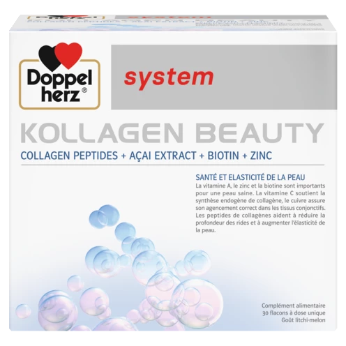 Illustration of the product packaging Doppelherz system KOLLAGEN BEAUTY front view